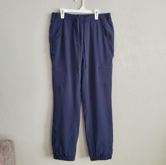 Eddie Bauer Pants - Eddie Bauer Womens Polar Fleece Lined Navy Blue Pull on Travel Pants Size 8 NEW